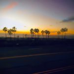 Sonnenuntergang am Strand in Los Angeles